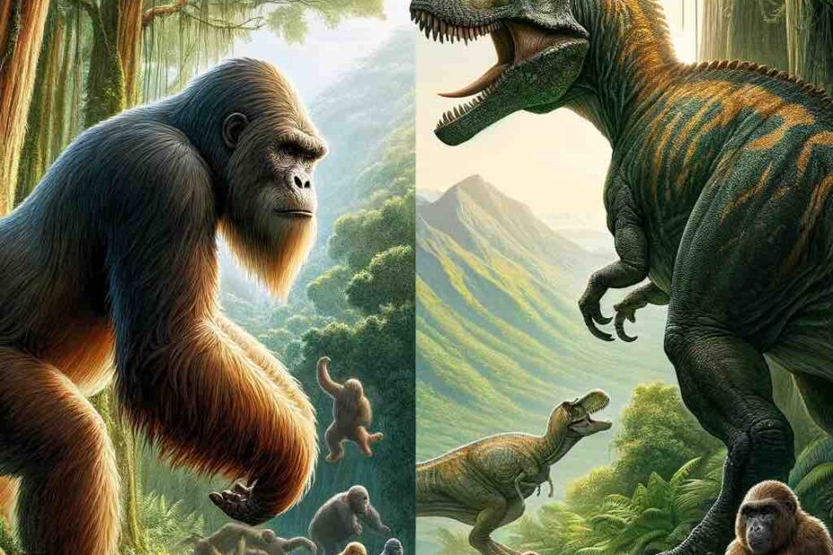 Gigantopithecus vs Carnotaurus